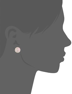 Foto 2 | Foto 2 | Pendientes De Tuerca Betsey Johnson Con Cuentas Facetadas Redondas En Oro Rosa - Venta Internacional.