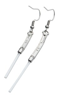 Foto 3 | Foto 3 | Pendientes Star Wars Ahsoka Tano Lightsaber De Acero Inoxidable - Venta Internacional.