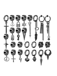 Foto 1 | Foto 1 | 25 Aretes Falsos Piercing Hombre Imán Acero Inoxidable