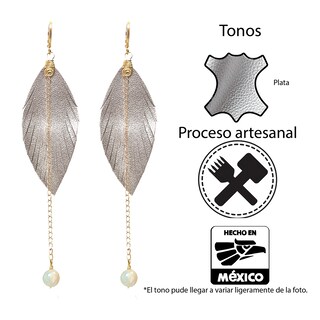 Foto 4 | Foto 4 | Aretes Largos Mujer Accesorios Vangania Con Perla Y Cadena