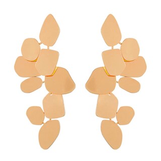 Foto 1 | Foto 1 | Pendientes Huoguo Exageration Con Hojas Irregulares Y Colgantes Largos - Venta Internacional.