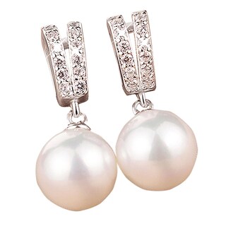 Foto 1 | Foto 1 | Pendientes Huoguo Fashion Con Perlas De Imitación Y Circonitas Para Mujer - Venta Internacional.