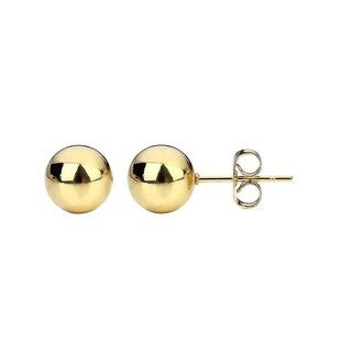 Foto 1 | Foto 1 | Pendientes De Acero Inoxidable Con Forma De Bola Dorada  8 Mm  Para Hombre Y Mujer - Venta Internacional.