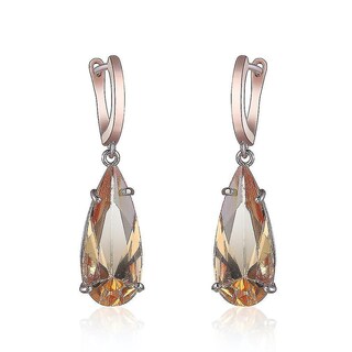 Foto 1 | Foto 1 | Pendientes Huoguo Dewdrop Pear Champagne Citrine Para Uso Diario - Venta Internacional.