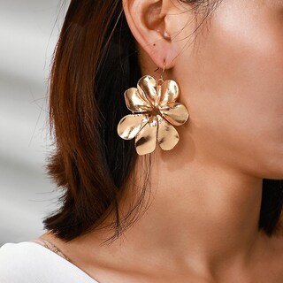Foto 2 | Foto 2 | Pendientes Huoguo De Moda Vintage Con Tachuelas De Oro Mate Para Mujer - Venta Internacional.