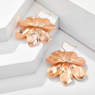 Foto 5 | Foto 5 | Pendientes Huoguo De Moda Vintage Con Tachuelas De Oro Mate Para Mujer - Venta Internacional.