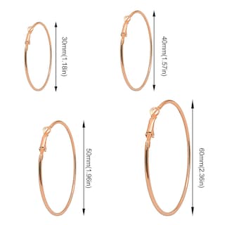 Foto 3 | Foto 3 | Pendientes De Aro Huoguo De Acero De Titanio Hipoalergénicos Para Mujer - Venta Internacional.
