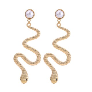 Foto 1 | Foto 1 | Pendientes Huoguo Long Pearl Con Forma De Serpiente Diseño Creativo - Venta Internacional.