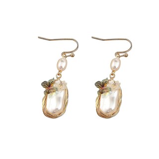 Foto 1 | Foto 1 | Pendientes Huoguo Temperament Con Perlas Barrocas Vintage A Juego - Venta Internacional.