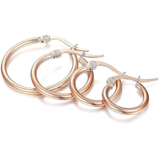 Foto 3 | Foto 3 | Pendientes Huoguo De Acero Inoxidable Con Forma De Aro Pequeño Redondeado 8 Pares - Venta Internacional.