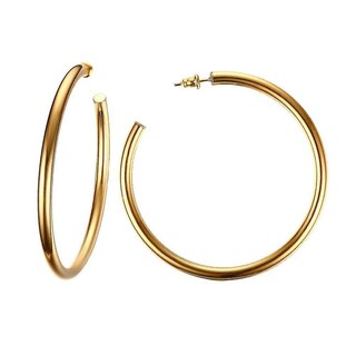 Foto 1 | Foto 1 | Pendientes Huoguo Dorados De Acero Inoxidable Minimalistas De 6 3 Cm Para Mujer - Venta Internacional.