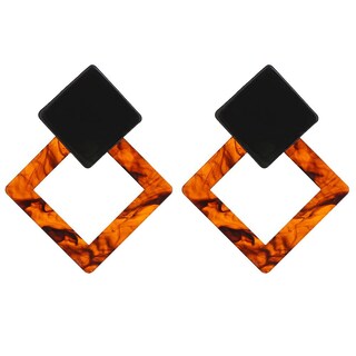 Foto 1 | Foto 1 | Pendientes Huoguo Geométricos Vintage Acrílicos Angulares Para Mujer - Venta Internacional.