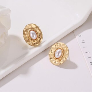 Foto 4 | Foto 4 | Pendientes Huoguo Con Forma De Concha Retro Para Mujer - Venta Internacional.