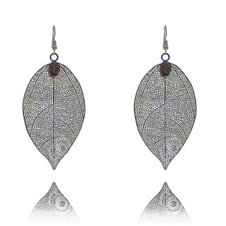 Foto 1 | Foto 1 | Pendientes Huoguo Forma De Gotas Metálicas Con Borlas De Hojas De Doble Capa - Venta Internacional.