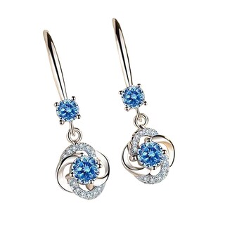 Foto 1 | Foto 1 | Pendientes Huoguo Largos Y Creativos Con Diamantes De Cuatro Hojas - Venta Internacional.