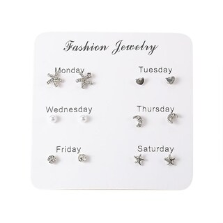 Foto 1 | Foto 1 | Set De Pendientes Huoguo Simple Travel 7 Pares Para Mujer - Venta Internacional.