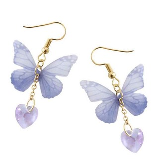 Foto 1 | Foto 1 | Pendientes Huoguo Summer De Aleación Asimétrica Con Forma De Mariposa Y Perla - Venta Internacional.