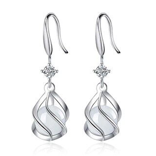 Foto 1 | Foto 1 | Pendientes Huoguo Geométricos De Doble Diamante De Aleación Para Mujer - Venta Internacional.