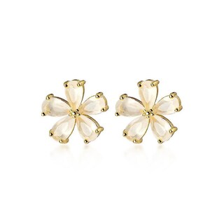 Foto 1 | Foto 1 | Pendientes Huoguo Con Forma De Flor Dorada Dulces Para Boda De Mujer - Venta Internacional.