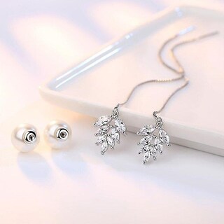 Foto 3 | Foto 3 | Pendientes Huoguo De Cobre Con Borlas Largas En Forma De Flor Para Mujer (2 Unidades) - Venta Internacional.