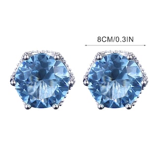 Foto 3 | Foto 3 | Pendientes Huoguo Fashion Blue Zircon Bohemian Vintage Para Mujer - Venta Internacional.