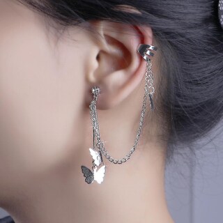 Foto 1 | Foto 1 | Pendientes Huoguo  Pendientes De Aleación Con Tres Mariposas - Venta Internacional.