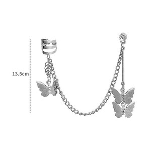 Foto 2 | Foto 2 | Pendientes Huoguo  Pendientes De Aleación Con Tres Mariposas - Venta Internacional.
