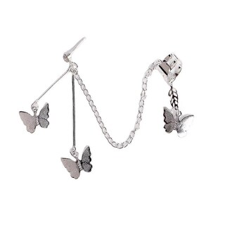Foto 3 | Foto 3 | Pendientes Huoguo  Pendientes De Aleación Con Tres Mariposas - Venta Internacional.