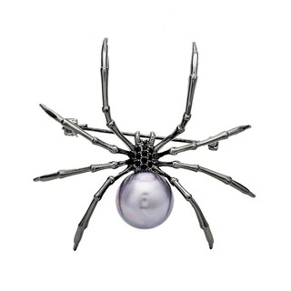 Foto 1 | Foto 1 | Broche Huoguo Spider De Aleación Femenina De Alta Gama Con Perla De 5 Cm X 4 Cm - Venta Internacional.