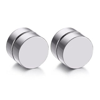 Foto 1 | Foto 1 | Pendientes Huoguo Con Cierre Magnético De Acero Inoxidable  8 Mm  Unisex - Venta Internacional.
