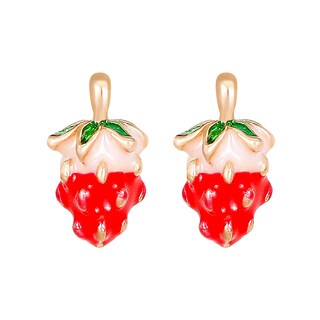 Foto 1 | Foto 1 | Pendientes Huoguo Cartoon Fresa Fashion Para Mujer - Venta Internacional.