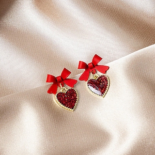 Foto 5 | Foto 5 | Pendientes Huoguo Temperament Love French Romantic Heart - Venta Internacional.
