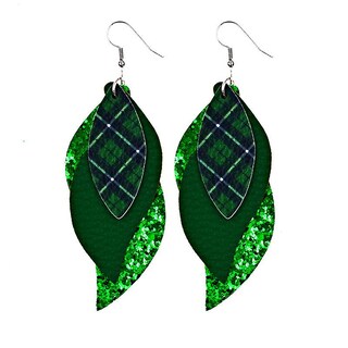 Foto 1 | Foto 1 | Pendientes Huoguo Con Forma De Gota Verde Para El Día De San Patricio Para Mujer - Venta Internacional.