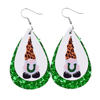 Foto 2 | Foto 2 | Pendientes Huoguo Con Forma De Gota Verde Para El Día De San Patricio Para Mujer - Venta Internacional.
