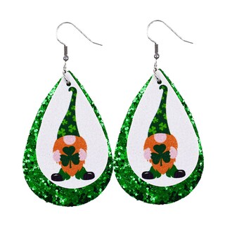 Foto 3 | Foto 3 | Pendientes Huoguo Con Forma De Gota Verde Para El Día De San Patricio Para Mujer - Venta Internacional.