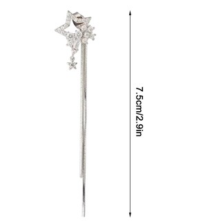 Foto 4 | Foto 4 | Pendiente Huoguo Con Pentagrama Largo Y Borla Para Mujer En Aleación - Venta Internacional.