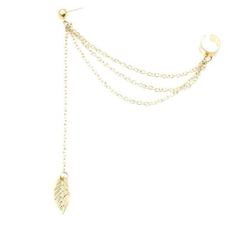 Foto 1 | Foto 1 | Pendientes Huoguo Estilo Punk Rock Con Forma De Hoja Y Borla Para Mujer - Venta Internacional.