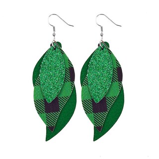 Foto 2 | Foto 2 | Pendientes Huoguo Con Forma De Gota Verde Para El Día De San Patricio Para Mujer - Venta Internacional.