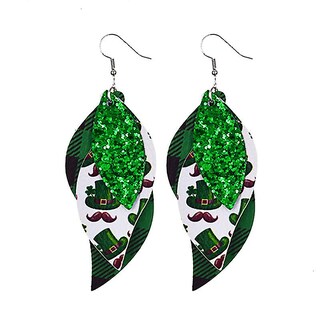 Foto 1 | Foto 1 | Pendientes Huoguo Con Forma De Gota Verde Para El Día De San Patricio Para Mujer - Venta Internacional.