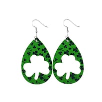 Pendientes Huoguo Con Forma De Gota Verde Para El Día De San Patricio Para Mujer - Venta Internacional.