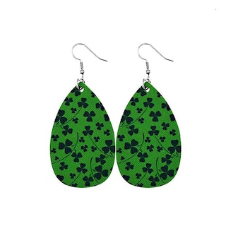 Foto 3 | Foto 3 | Pendientes Huoguo Con Forma De Gota Verde Para El Día De San Patricio Para Mujer - Venta Internacional.
