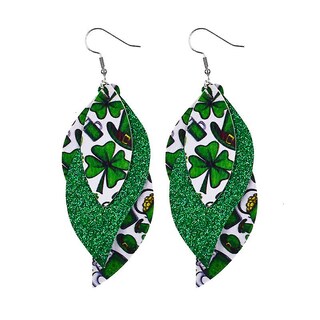 Foto 1 | Foto 1 | Pendientes Huoguo Con Forma De Gota Verde Para El Día De San Patricio Para Mujer - Venta Internacional.