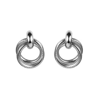 Foto 1 | Foto 1 | Pendientes Huoguo  Anillo Simple De Doble Torsión Para Mujer - Venta Internacional.