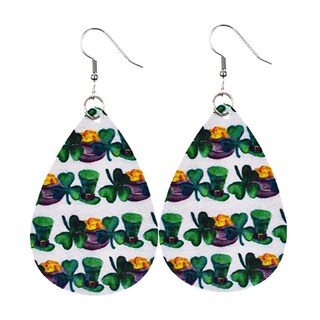 Foto 1 | Foto 1 | Pendientes Huoguo Con Forma De Gota Verde Para El Día De San Patricio Para Mujer - Venta Internacional.