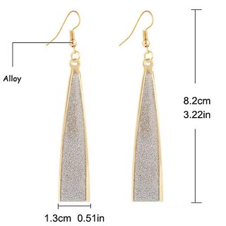 Foto 1 | Foto 1 | Pendientes Huoguo De Aleación Colgante Con Forma De Gota Para Mujer - Venta Internacional.