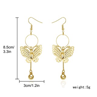 Foto 3 | Foto 3 | Pendientes Huoguo Con Borlas Largas Diseño De Mariposas Colgantes - Venta Internacional.