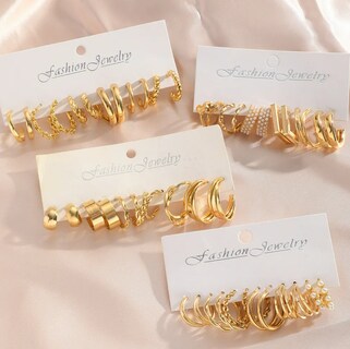 Foto 3 | Foto 3 | Aretes 35 Pares Pendientes Arracadas Para Mujer Moda