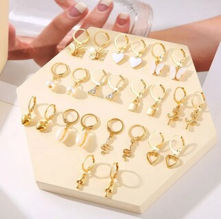 Foto 4 | Foto 4 | 12 Pares De Aretes Bisutería Para Mujer