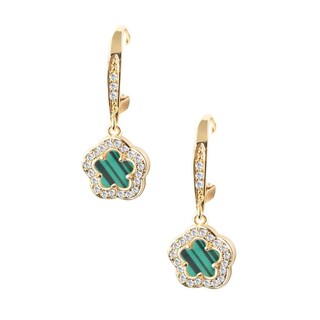 Foto 2 | Foto 2 | Aretes De Mujer Chapa De Oro 18k Trébol