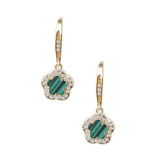 Foto 3 | Foto 3 | Aretes De Mujer Chapa De Oro 18k Trébol